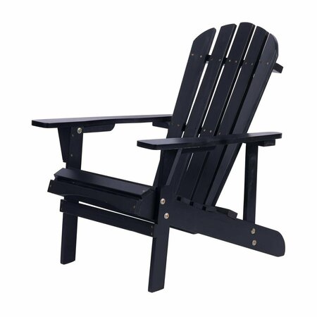 JUL HOME Solid Wood Adirondack Chair SW2006BK